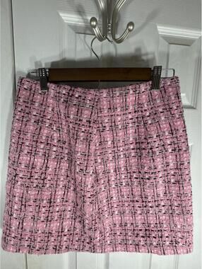 Pink Tweed Mini Skirt Size S
